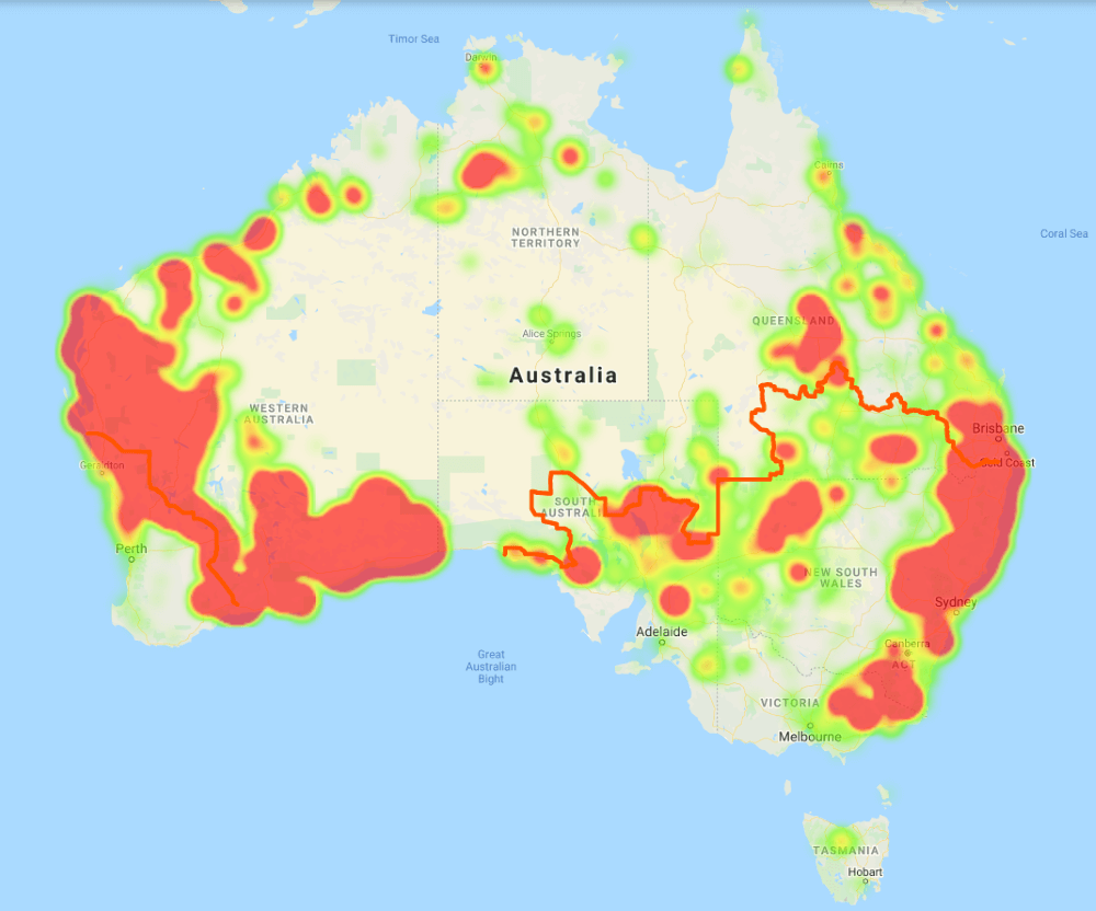 Wild Dog Scan heat map