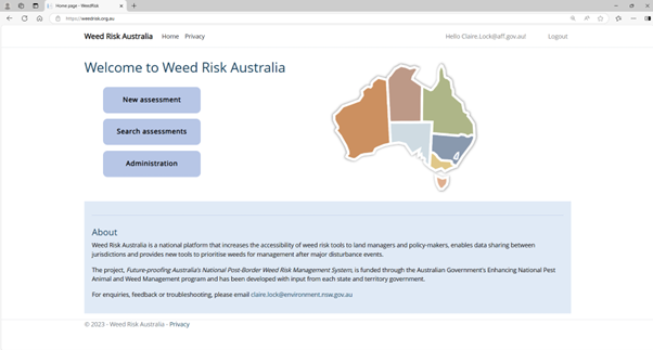Weed Risk Australia goes live - News & Events - Centre for Invasive ...